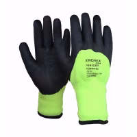 Перчатки акриловые KRONEX STAK WARM утепленные  со вспененным латексным покрытием. р10.Китай