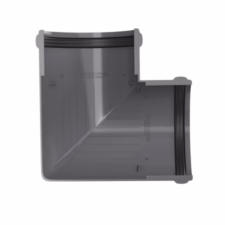 Угол желоба 90° ТехноНиколь ПВХ, серый