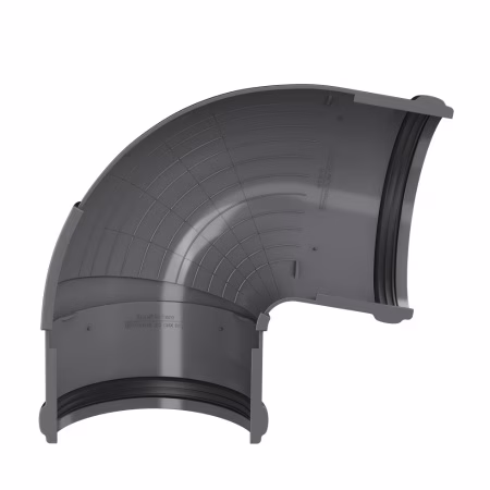 Угол желоба регулируемый 90°-150° ТехноНиколь ПВХ, серый