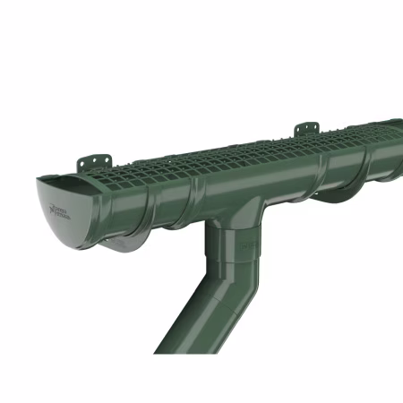 Колено трубы 135° ТехноНиколь ПВХ, зеленый