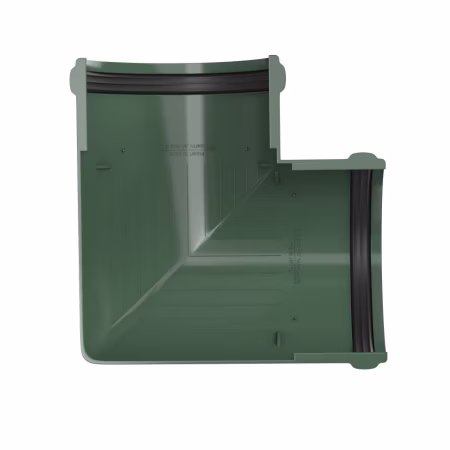 Угол желоба 90° ТехноНиколь ПВХ, зеленый