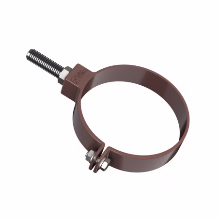 Хомут трубы универсальный ТехноНиколь ПВХ L=180мм, коричневый