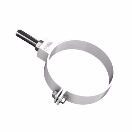 Хомут трубы универсальный ТехноНиколь ПВХ L=140мм, белый