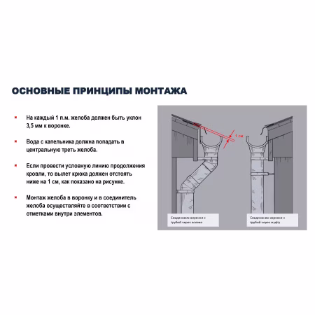 Желоб ТехноНиколь Оптима (D120/80), серый, 3м.