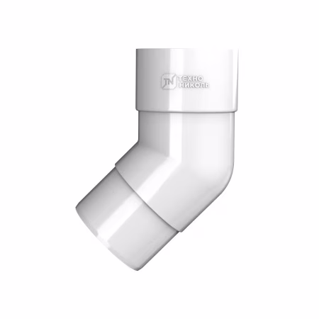 Колено трубы 135° ТехноНиколь ПВХ, белый