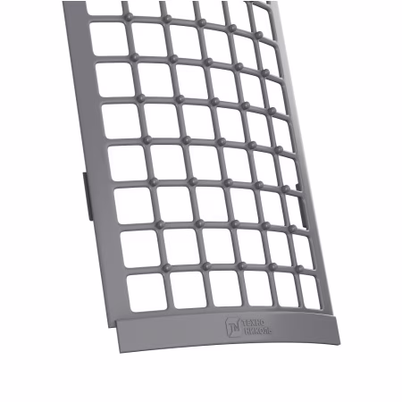 Решетка желоба защитная ТехноНиколь ПВХ, серый, 0.6м.п.