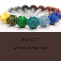 Саморез кровельный 5,5х19 RAL 8017 (шок.-корич.), 50 шт