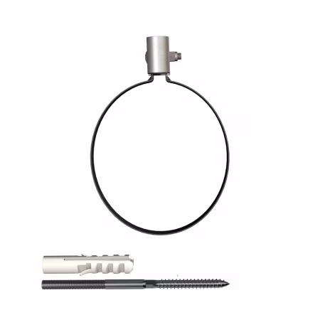 Хомут трубы ТехноНиколь ПВХ L=140мм, металлический, черный