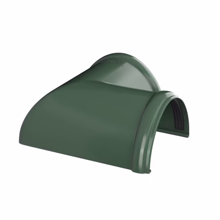Угол желоба 90° ТехноНиколь ПВХ, зеленый