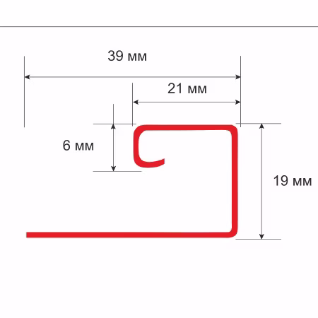 J-профиль ТехноНиколь Оптима, акация, 3м.
