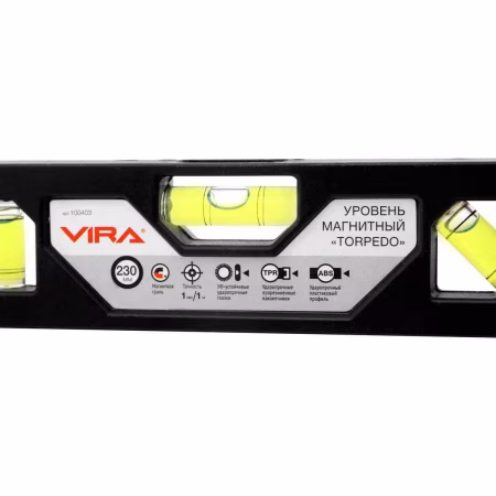 Уровень 230 мм магнитный VIRA  (Китай) (100408)