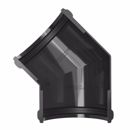 Угол желоба 135° ТехноНиколь ПВХ, черный