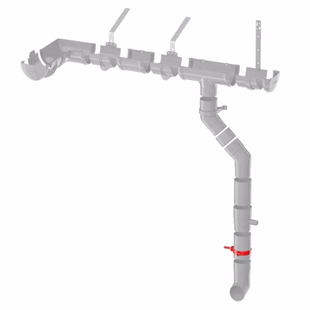 Хомут трубы универсальный ТехноНиколь ПВХ L=180мм, коричневый