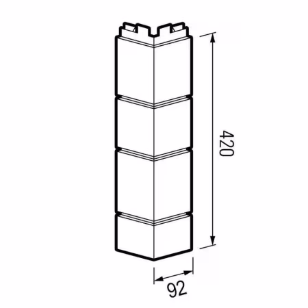 Угол наружный ТехноНиколь Оптима, Песчаник, песочный