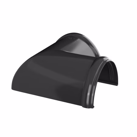 Угол желоба 90° ТехноНиколь ПВХ, черный