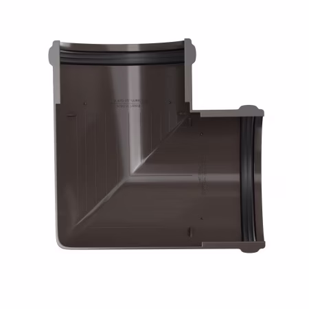 Угол желоба 90° ТехноНиколь ПВХ, темно-коричневый