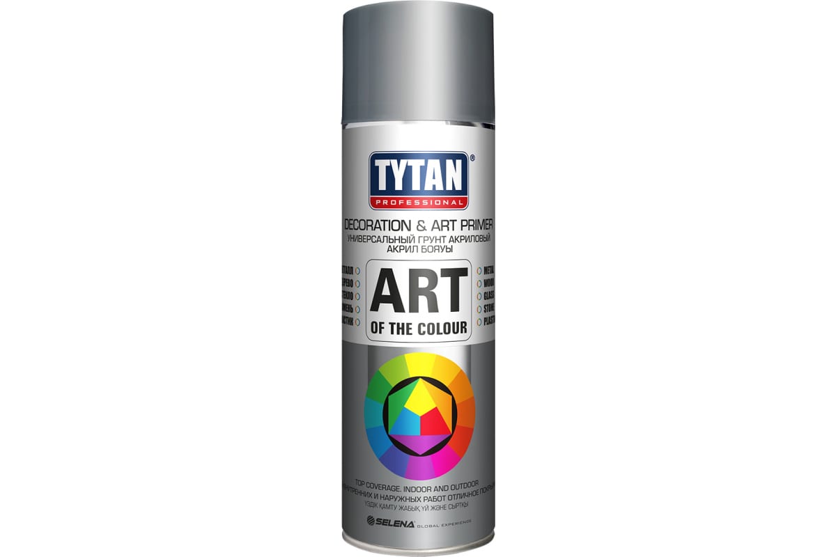 Краска аэрозольная Tytan 400мл. Серый праймер ( RAL 7031). РФ (95025)