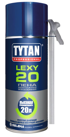 Пена монтажная TYTAN Lexyb 20 всесезонная бытовая 300 мл. Польша