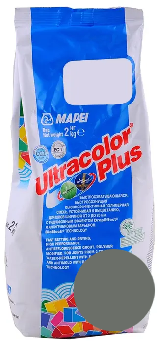 MAPEI Ultracolor Plus Фуга № 113 темно-серый 2кг. РФ [6011302A]