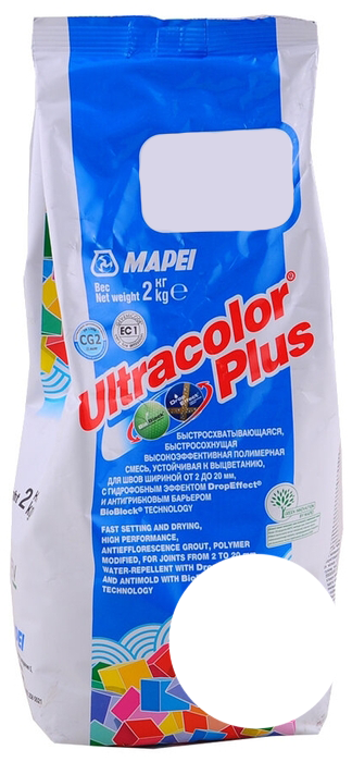 MAPEI Ultracolor Plus Фуга № 100 белый 2кг. РФ