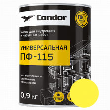 Эмаль Condor ПФ-115 желтая 1,8 кг