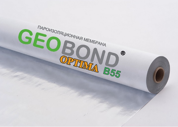 Плёнка пароизоляционая Geobond optima B55 подкровельная (30м.кв) ширина 1,6м. РФ 