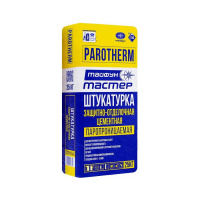 Штукатурка Тайфун Мастер ParoTherm цементная паропроницаемая, 25кг. РБ Штукатурка Тайфун Мастер ParoTherm цементная паропроницаемая, 25кг. РБ
